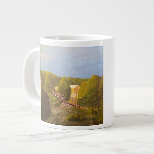 Caneca De Café Grande Jumbo Mug "South Mountain Sunrise Run" (Frente Esquerda)