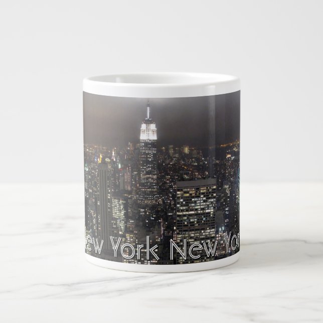 Caneca De Café Grande Jumbo New York Café Mug NYC - Copa Personalizada (Frente)