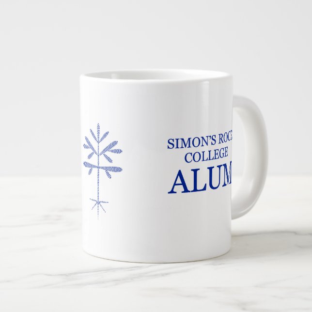 Caneca De Café Grande Jumbo "SRC Alum" Mug com Blue Sapling (Frente Esquerda)