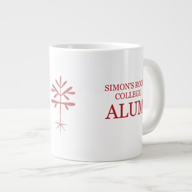 Caneca De Café Grande Jumbo "SRC Alum" Mug com Sapling Vermelho (Frente Esquerda)