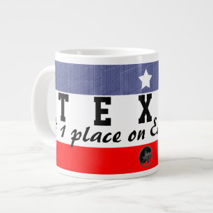 Caneca De Café Grande Jumbo Texas, o lugar a ser