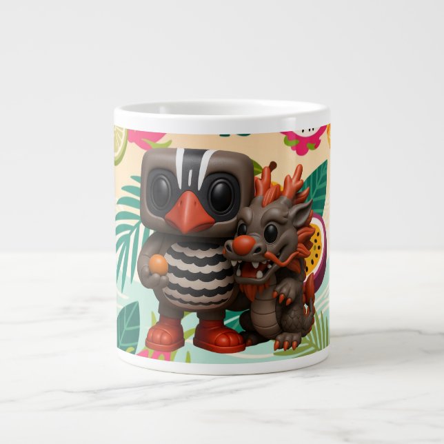 Caneca De Café Grande Kagu E Dragon (Frente)