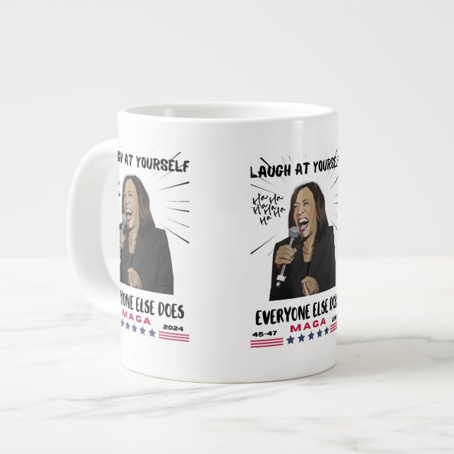Caneca De Café Grande Kamala Harris Specialty Mug (Frente Esquerda)