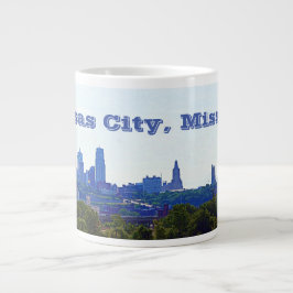 Caneca De Café Grande Kansas City, Missouri Skyline