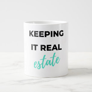 Caneca De Café Grande Keeping It Real Estate 2
