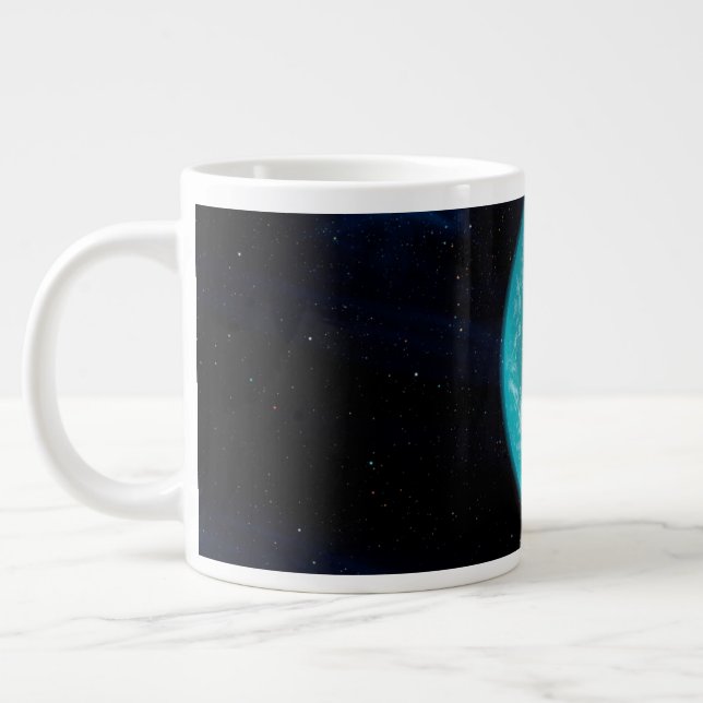 Caneca De Café Grande Kepler 22b, Um Planeta Extrasolar. (Esquerda)