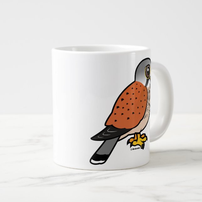 Caneca De Café Grande Kestrel (Frente Esquerda)