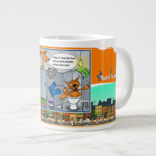 Caneca De Café Grande Keto Kitty Humor Situacional Absurdo