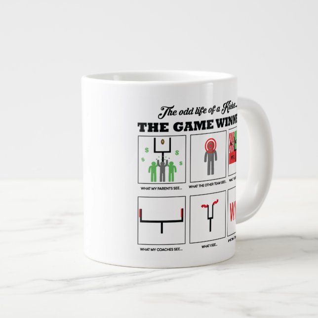 Caneca De Café Grande Kicker Mug de Objetivo de Campo (Frente Esquerda)