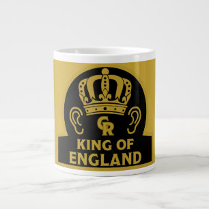 Caneca De Café Grande King Charles British Royal Crown