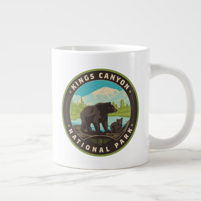 Caneca De Café Grande Kings Canyon - Parques Nacionais (Direita)