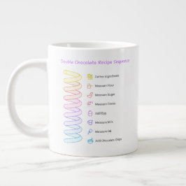 Caneca De Café Grande Kit de bolos de micro-ondas com receitas de chocol