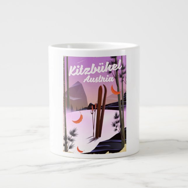 Caneca De Café Grande Kitzbühel Áustria (Frente)
