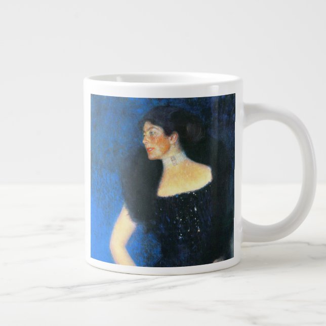Caneca De Café Grande Klimt Retrato da Rosa von Rosthorn-Friedmann (Direita)