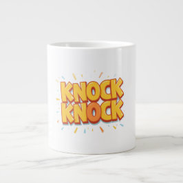 Caneca De Café Grande Knock knock 