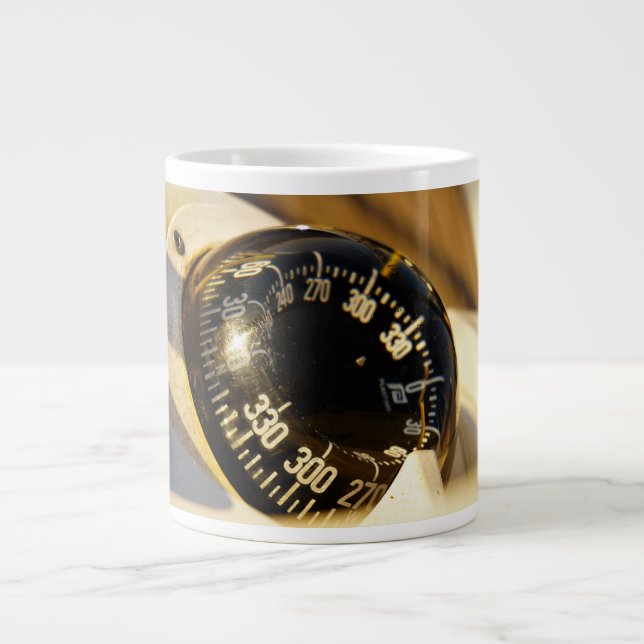 Caneca De Café Grande Kompas helpt navigeren en koer behouden.  (Frente)