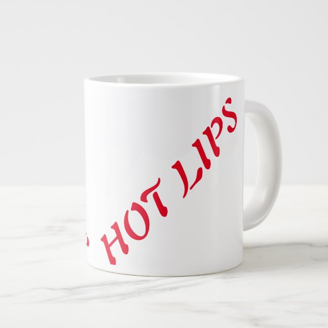 Caneca De Café Grande lábios a quente (Frente Esquerda)
