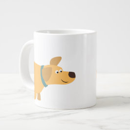 Caneca De Café Grande Labrador Jumbo Mug, um belo desenho