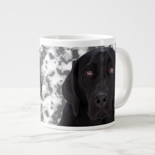 Caneca De Café Grande Labrador Negro