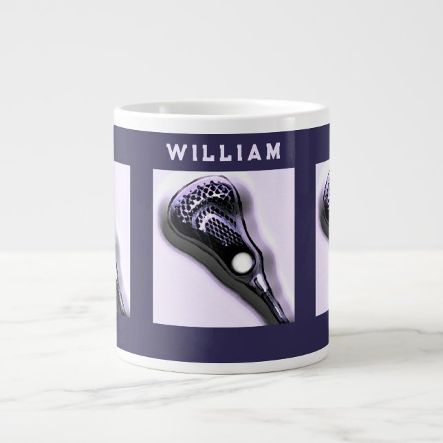 Caneca De Café Grande Lacrosse (Frente)