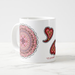 Caneca De Café Grande Lacy Dia de os namorados Specialty Mug