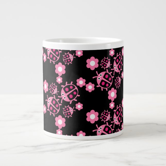 Caneca De Café Grande Ladybird E Ladybug (Frente)