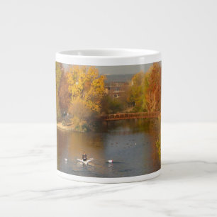 Caneca De Café Grande Ladybird Lake Fall Rower - Centro Austin Texas