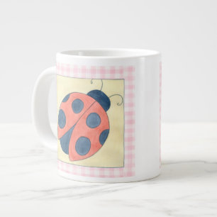 Caneca De Café Grande Ladybug Trio Landing em Flores