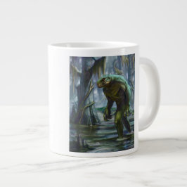 Caneca De Café Grande Lagarto do pântano Scape Ore