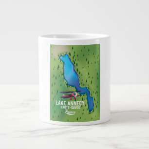 Caneca De Café Grande Lago Annecy, Haute-Savoie, frança