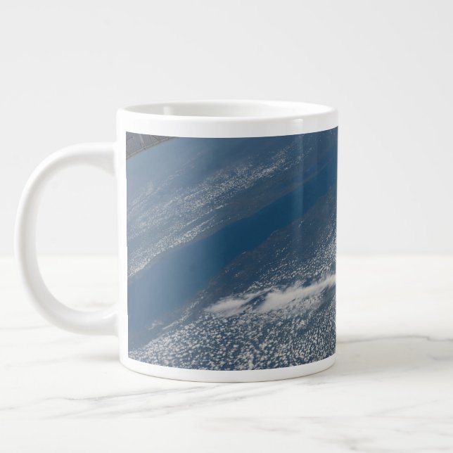Caneca De Café Grande Lago Michigan, Lago Huron E Estado De Michigan. (Esquerda)