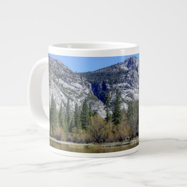 Caneca De Café Grande Lago Mirror (Frente Esquerda)
