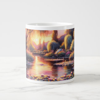 Caneca De Café Grande "Lago Tranquil