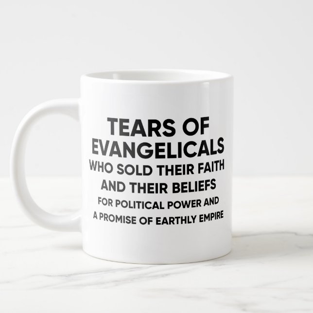 CANECA DE CAFÉ GRANDE LÁGRIMAS DE EVANGELICAIS (Esquerda)