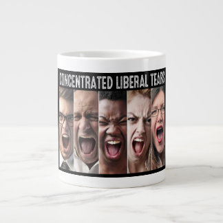 Caneca De Café Grande Lágrimas Liberais Concentradas - Mug Grande