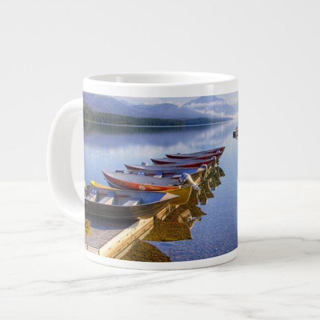 Caneca De Café Grande Lake McDonald, Glacier National Park, Montana, (Frente Esquerda)