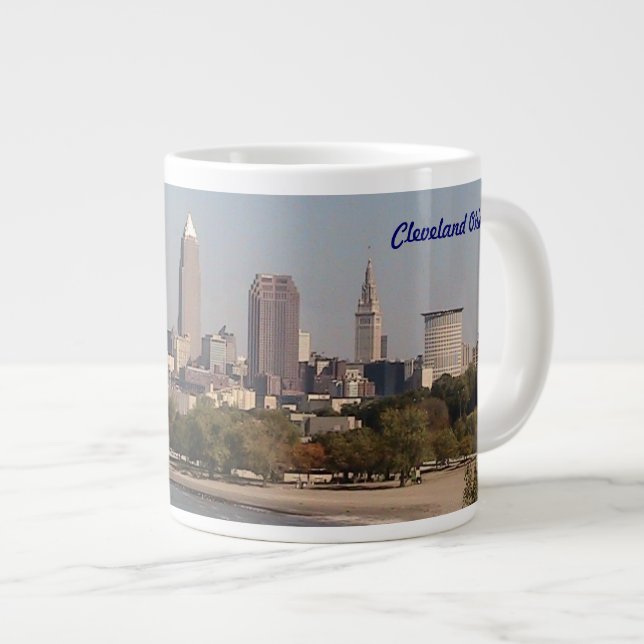 Caneca De Café Grande Lakefront Cleveland OH Specialty (Frente Esquerda)
