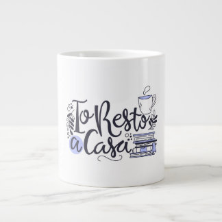 Caneca De Café Grande Lama De Cerâmica Branca - Artística "Para O Melhor