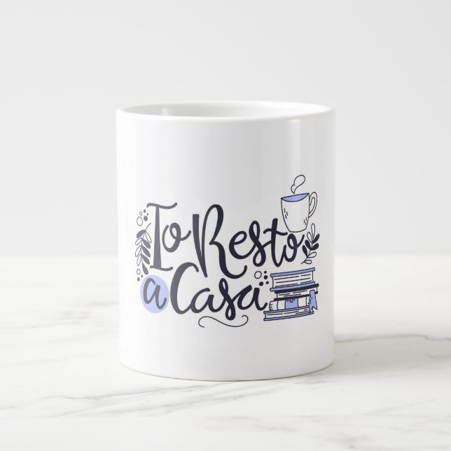 Caneca De Café Grande Lama De Cerâmica Branca - Artística "Para O Melhor (Frente)