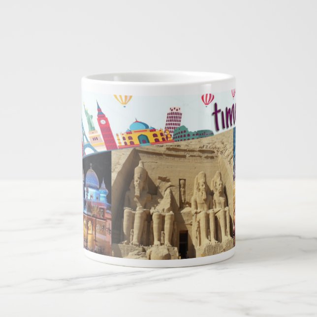 Caneca De Café Grande Lâmpadas e Copas (Frente)