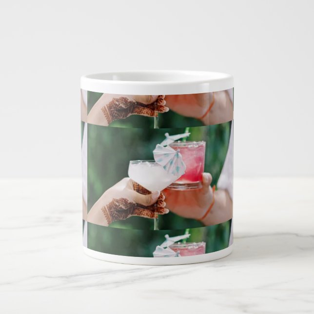 Caneca De Café Grande Lâmpadas e Copas (Frente)