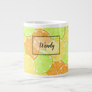 Caneca De Café Grande laranjas limões limão frutas citrinos natureza fre