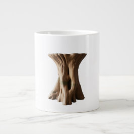 Caneca De Café Grande Large Sculptural Root-Wood Stool