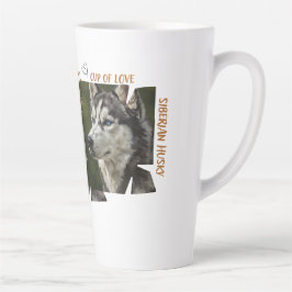 Caneca de Café Grande Latte Amante de Cães Copa do