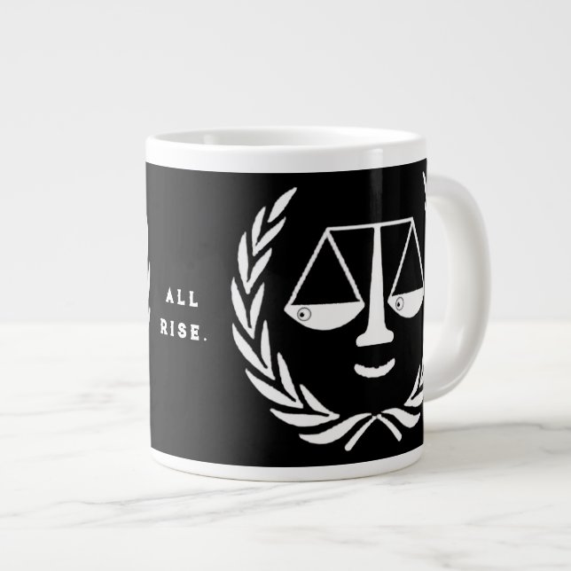 Caneca De Café Grande Lawyer Black (Frente Esquerda)