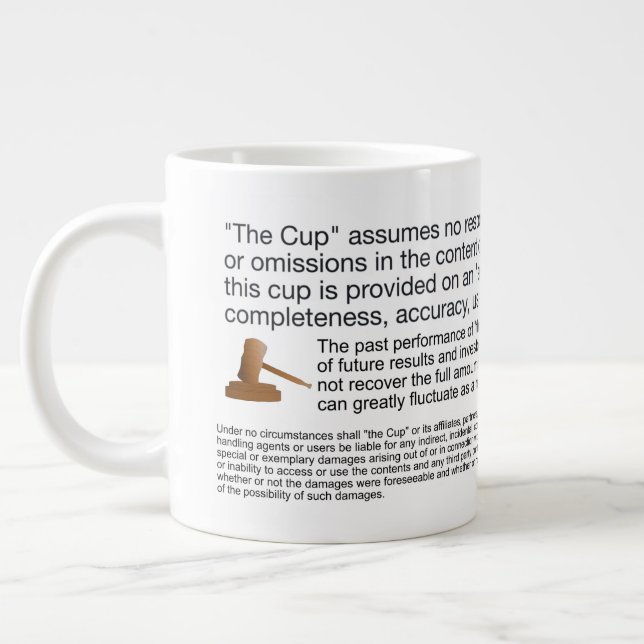 Caneca De Café Grande Lawyer Mug (Esquerda)