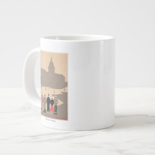 Caneca De Café Grande Le Pantheon Art Deco SceneParis, França