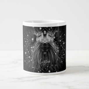 Caneca De Café Grande Leão de Starlight com Monograma Coroa