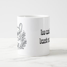Caneca De Café Grande Legal citação da escola Buldogue Leash em França