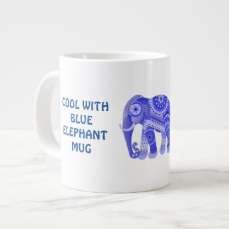 CANECA DE CAFÉ GRANDE LEGAL COM MUG ELEPHANT AZUL